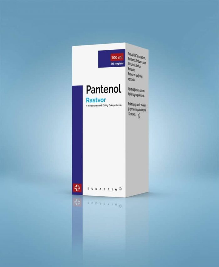 PANTENOL 5 % RASTVOR 100 ML - DukaFarm